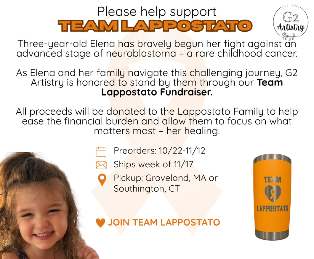 Team Lappostato Fundraiser Preorder